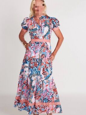 Maxi Skirt in Multicolor Paisley Print